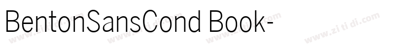 BentonSansCond Book字体转换